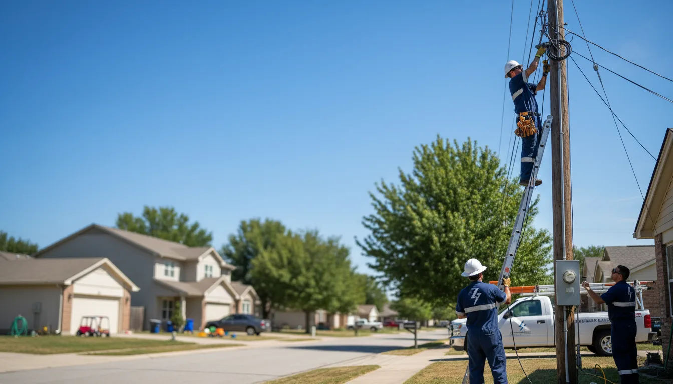 Residential electrician providing installation services in Crawford, NE